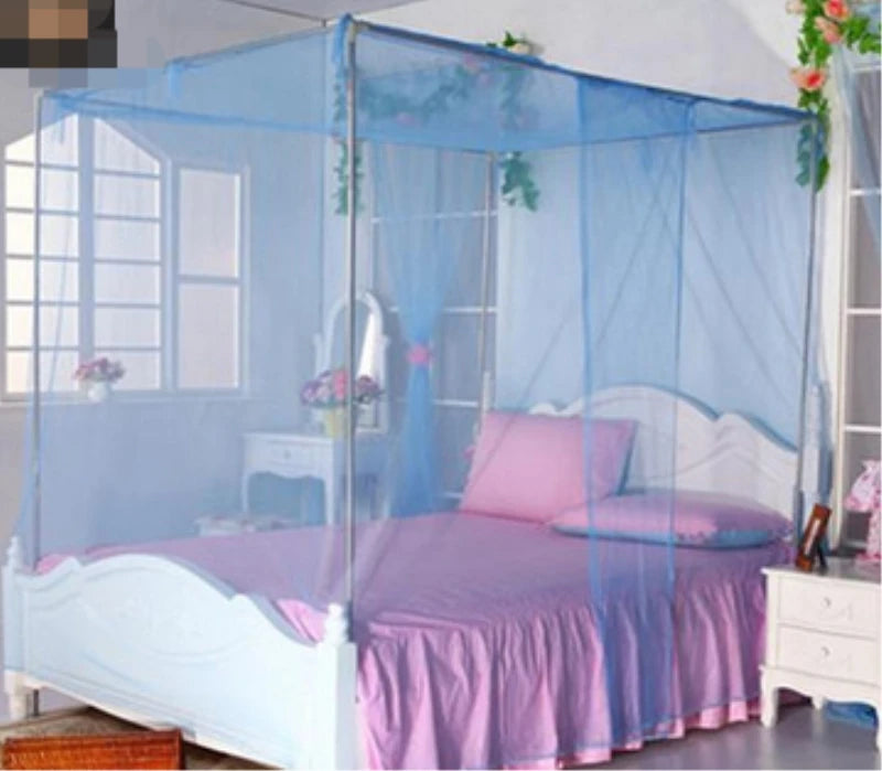 New Home Mosquito Net Pure Color Special Secret Lightweight Fashion Bedding High Quality Durable 4 Corner Compact Mosquito Net