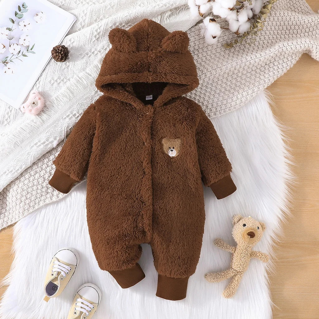 Newborn Baby Clothes 1 to 18 Months Cartoon Cute Bear Onesies