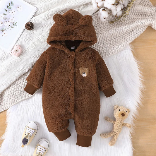 Newborn Baby Clothes 1 to 18 Months Cartoon Cute Bear Onesies