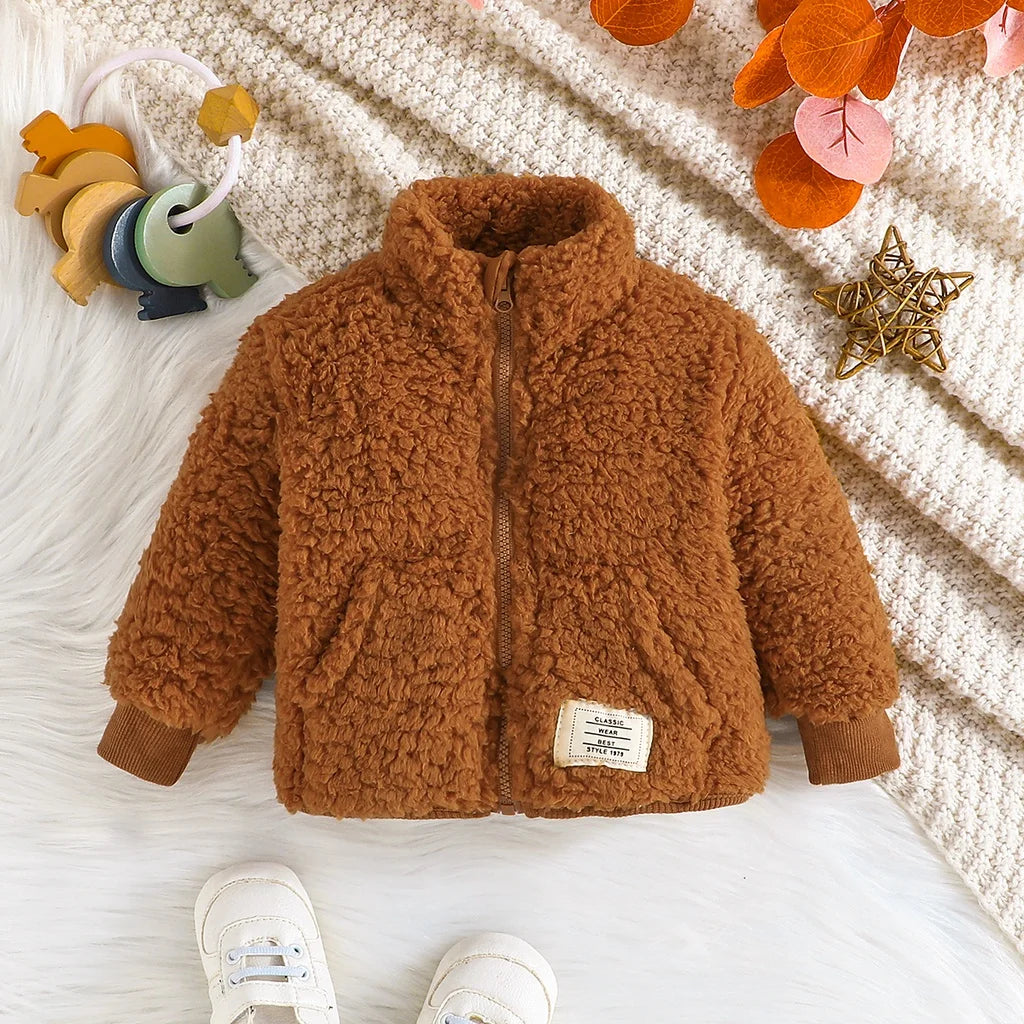 Jacket For Newborn Baby Boy Girl Kids Clothes 3-36 Months Fashion Long Sleeve Coat Warm Sweatshirt Winter Childrens Outwear