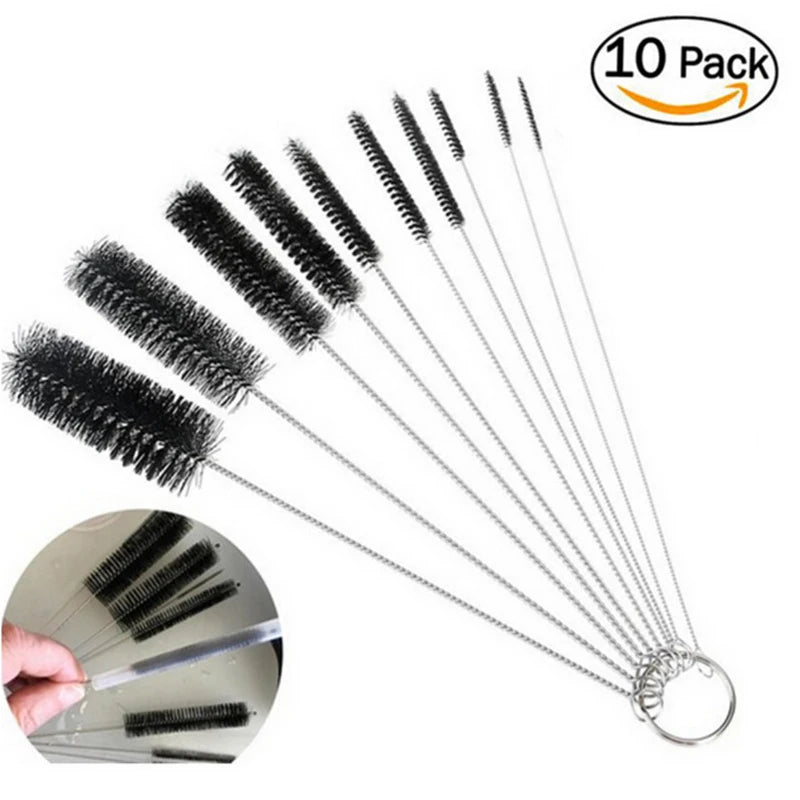 10Pcs/set Baby Bottle Brushes Straw Cleaner