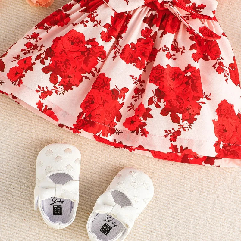 Dress For Kids 3-24 Months Style Fashion Butterfly sleeve Cute Floral Summer Princess Formal Dresses