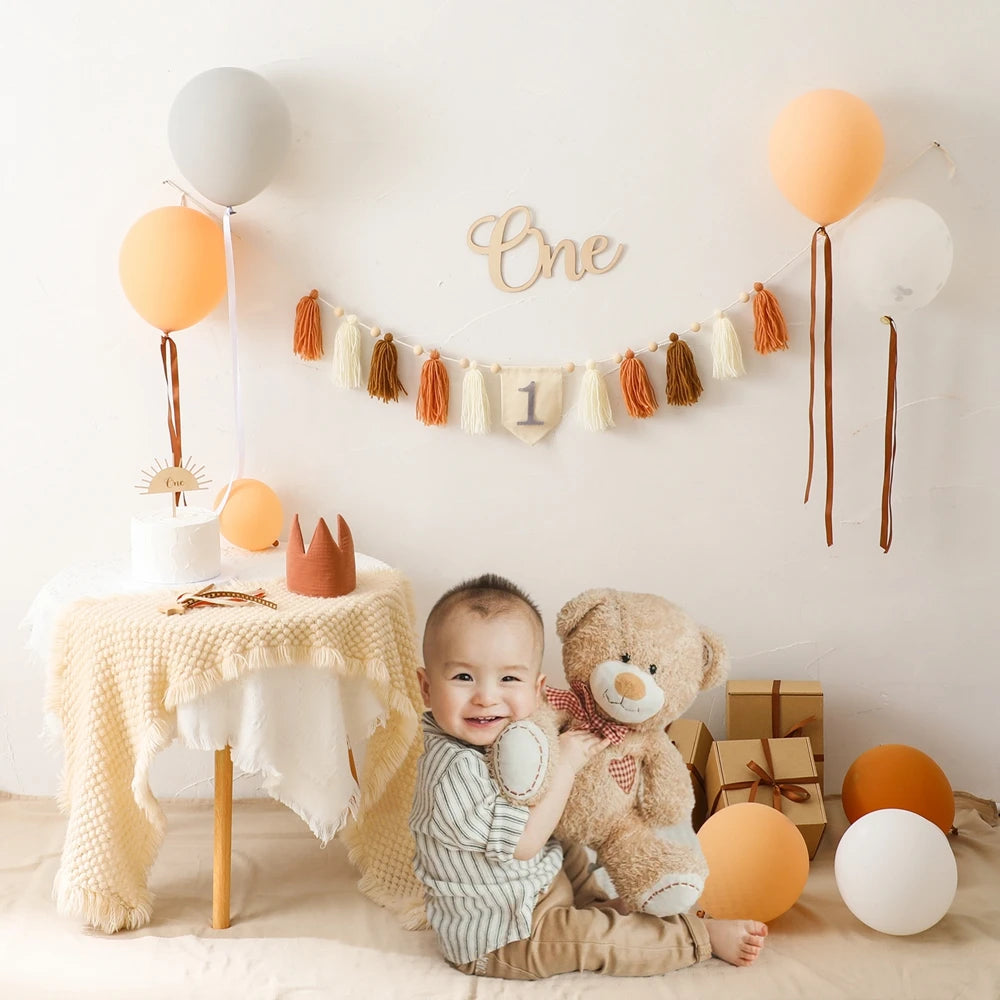 Baby Accessories with Balloon Newborn Photography Props Baby Souvenirs Items Newborn Furniture  Photo Shoot Memories Accessories