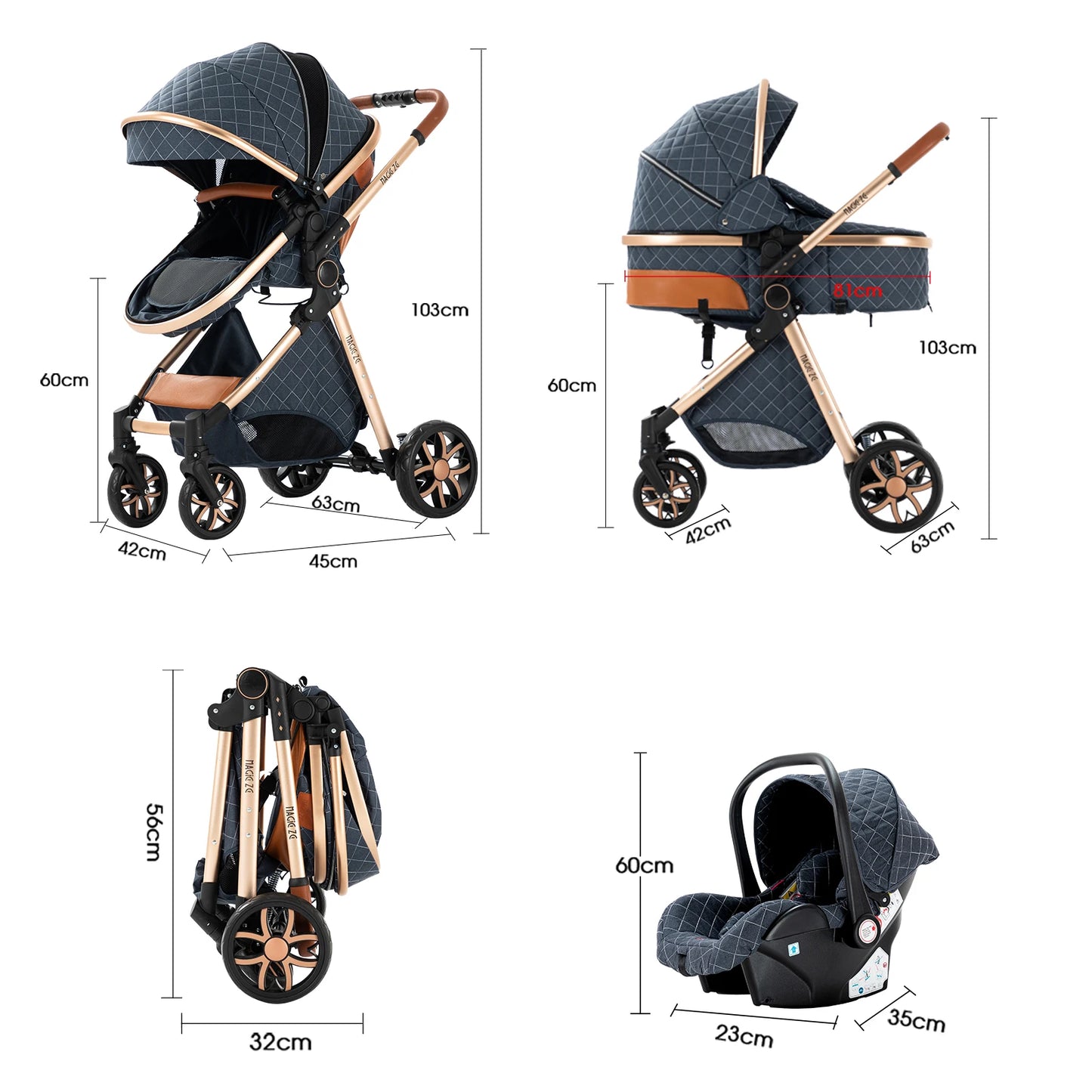 baby stroller 3 in 1 Stroller for baby light strollers Baby carriage lightweight baby stroller baby cars Foldable baby stroller