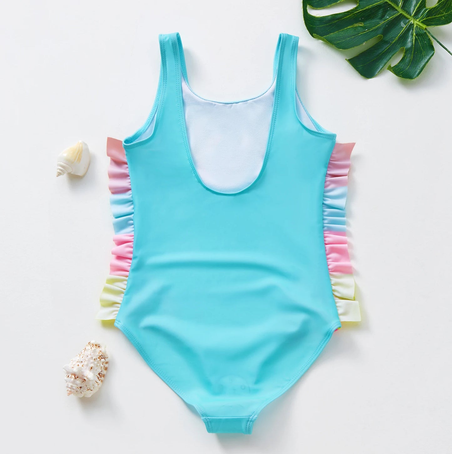 2-10Y Toddler Baby Girls swimsuit one piece Kids Swimwear Girls Swimming outfit Cartoon Children Swimwear Bathing suit girls