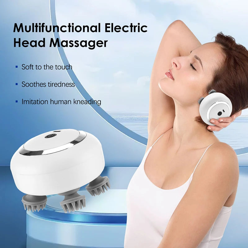 Electric Cat Massager Body Massager Health Care Relax Shoulder Neck Deep Tissue Head Scalp Massage Kneading Vibrating Device