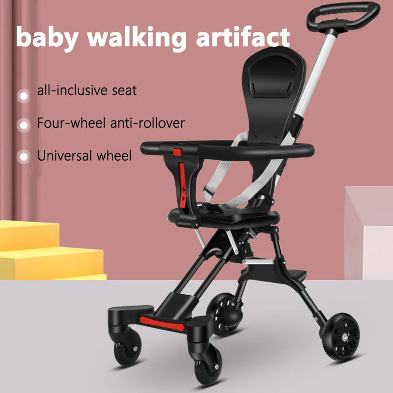 IMBABY Baby Stroller Portable Stroller Folding Trolley for Babies Travel Baby Carriage Lightweight Baby Stroller Four-Wheel Cart