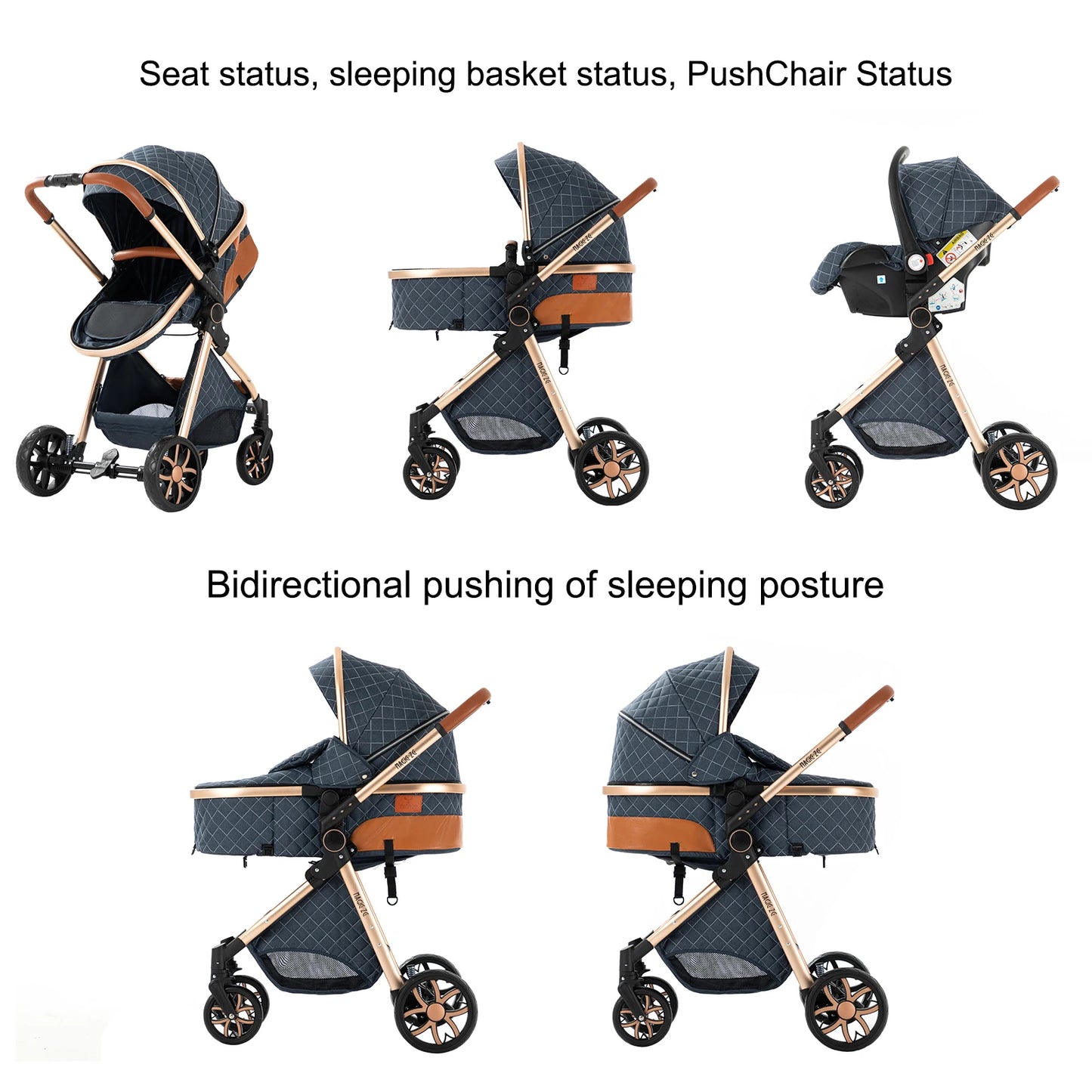 baby stroller 3 in 1 Stroller for baby light strollers Baby carriage lightweight baby stroller baby cars Foldable baby stroller